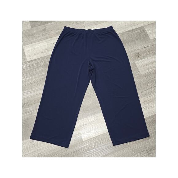 Simonton Says Designed by George Blue Elastic Waist Polyester Dress Pants Slacks - Picture 7 of 7